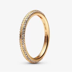 Genuine PANDORA Pave Ring, Size 4.5